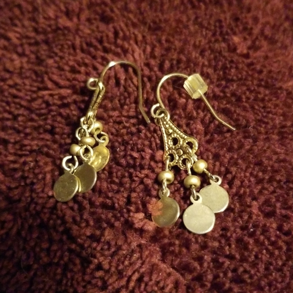 Gold earrings